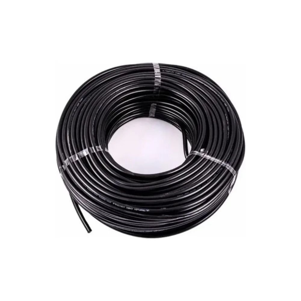 Cabo Flexivel 4,0 Mm 750V Bitola 4 0 Mm Rolo 100 Mts Cor Preto750V